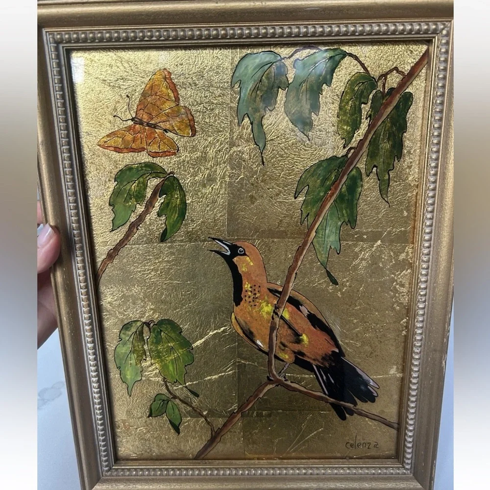 Celenza Framed Gold Leaf Painting